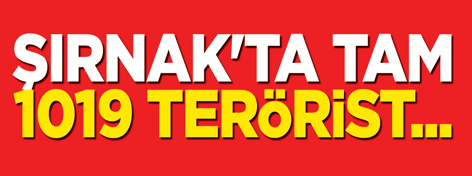 Şırnak'ta, tam 10 terörist...