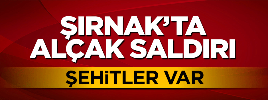 Şırnak'tan kahreden haber: 2 asker şehit