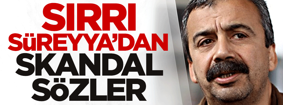 Sırrı Süreyya Önder'den skandal sözler