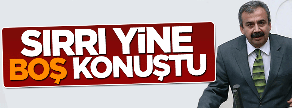Sırrı Süreyya yine 'boş' konuştu