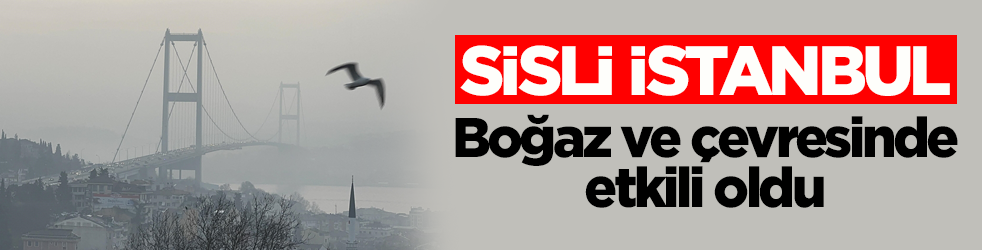 Sis, İstanbul Boğazı ve çevresinde etkili oldu