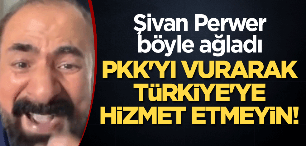 Şivan Perwer böyle ağladı: PKK'yı vurarak Türkiye'ye hizmet etmeyin!