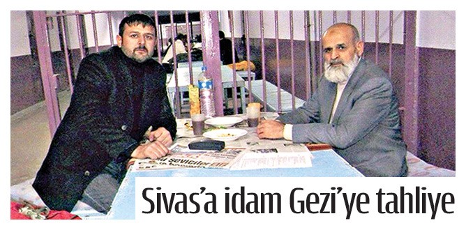 Sivas’a idam Gezi’ye tahliye