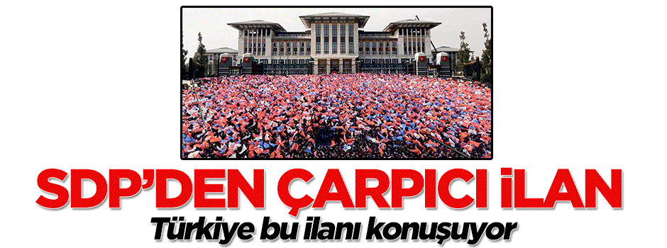 Sivil Dayanışma Platformu'ndan çarpıcı ilan