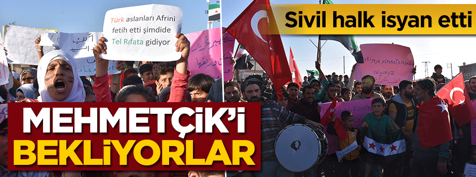 Sivil halk isyan etti! Mehmetçik'i bekliyorlar