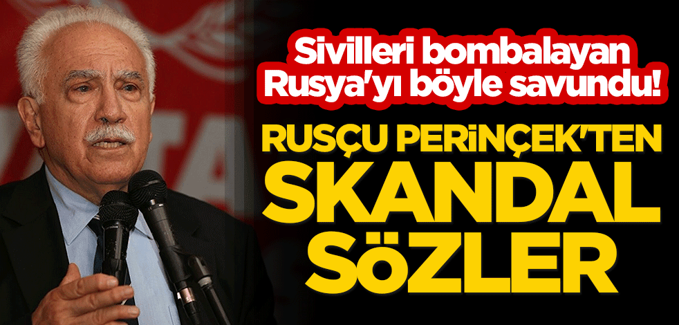 Sivilleri bombalayan Rusya'yı böyle savundu! Rusçu Perinçek'ten skandal sözler