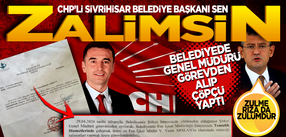 Sivrihisar Belediye Başkanı sen Zalimsin