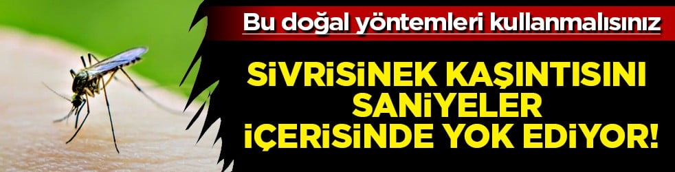 Sivrisinek kaşıntısını saniyeler içerisinde yerle bir eden ev yapımı doğal formül onlar