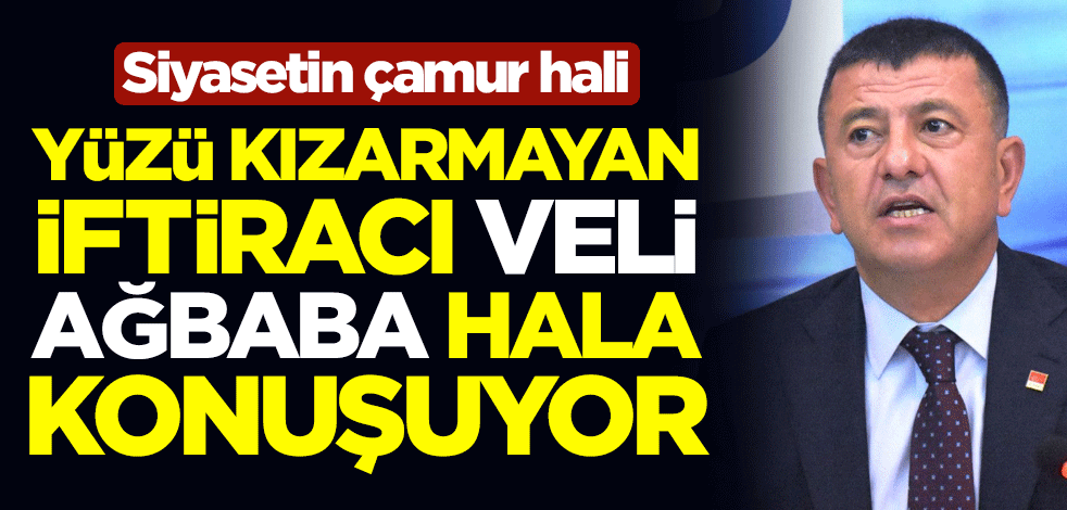 Siyasetin çamur hali... Yüzü kızarmayan iftiracı Veli Ağbaba hala konuşuyor