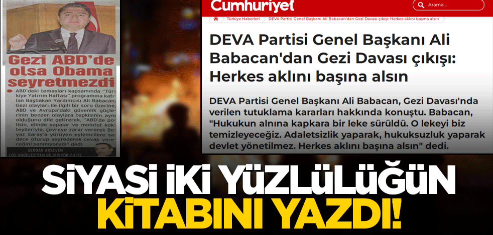 Siyasi iki yüzlülükte tarih yazdı! Hangisi gerçek Ali Babacan?