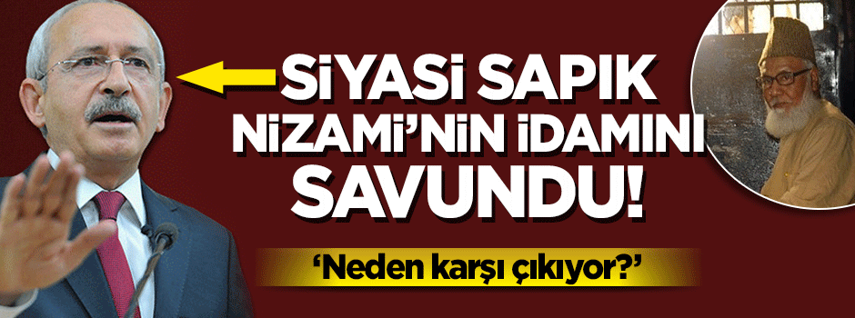 Siyasi sapık şimdi de Nizami'nin idam edilmesini savundu!