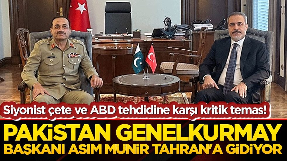Siyonist çete ve ABD tehdidine karşı kritik temas! Pakistan Genelkurmay Başkanı Asım Münir Tahran'a gidiyor!