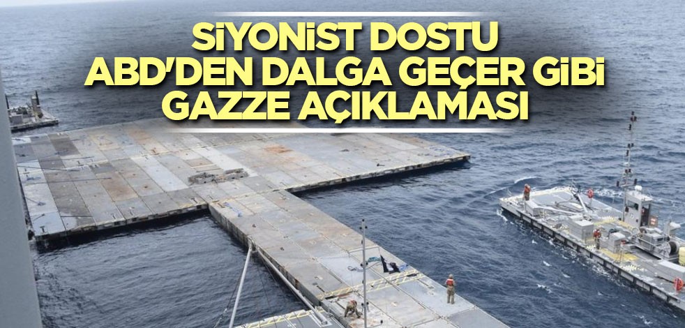 Siyonist dostu ABD'den dalga geçer gibi Gazze açıklaması