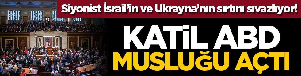 Siyonist İsrail’in ve Ukrayna’nın sırtını sıvazlıyor! Katil ABD musluğu açtı!