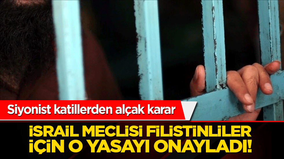 Siyonist katillerden alçak karar: İsrail meclisi Filistinliler için idam yasasını onayladı!