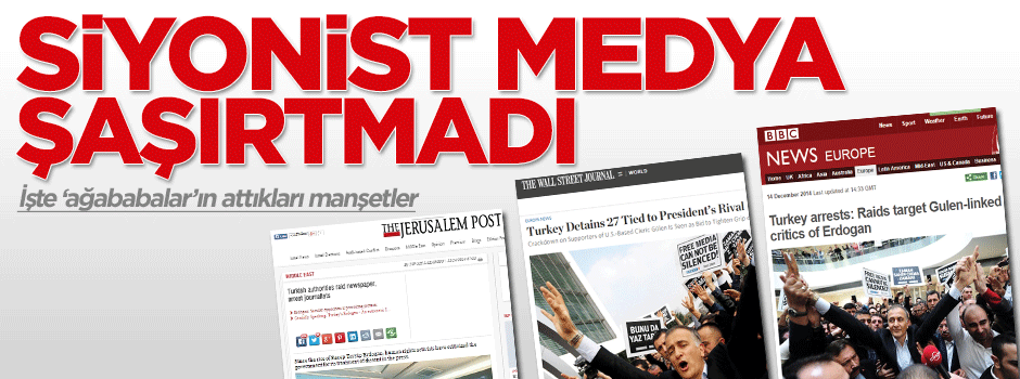 Siyonist medyadan Gülen’e destek
