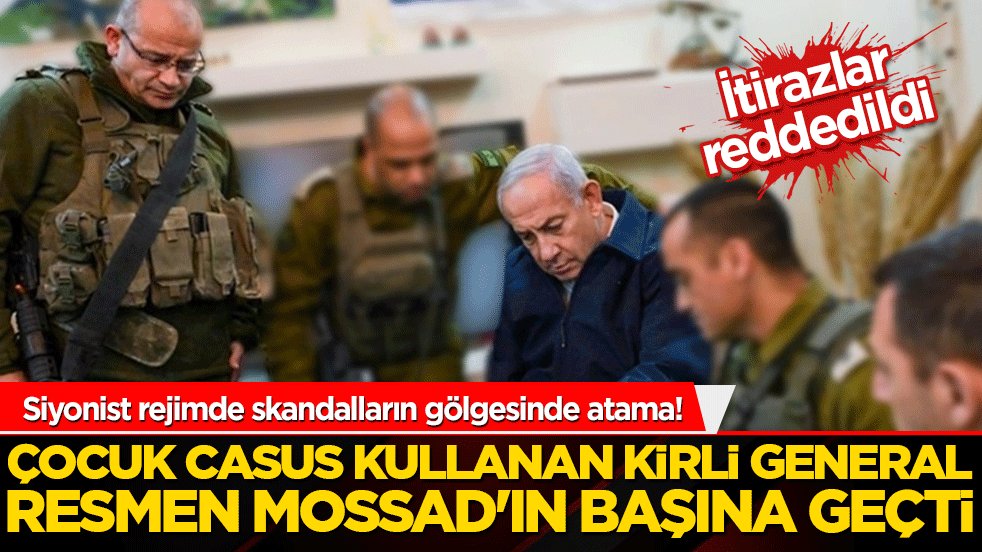 Siyonist rejimde skandalların gölgesinde atama! Çocuk casus kullanan kirli general resmen Mossad'ın başına geçti