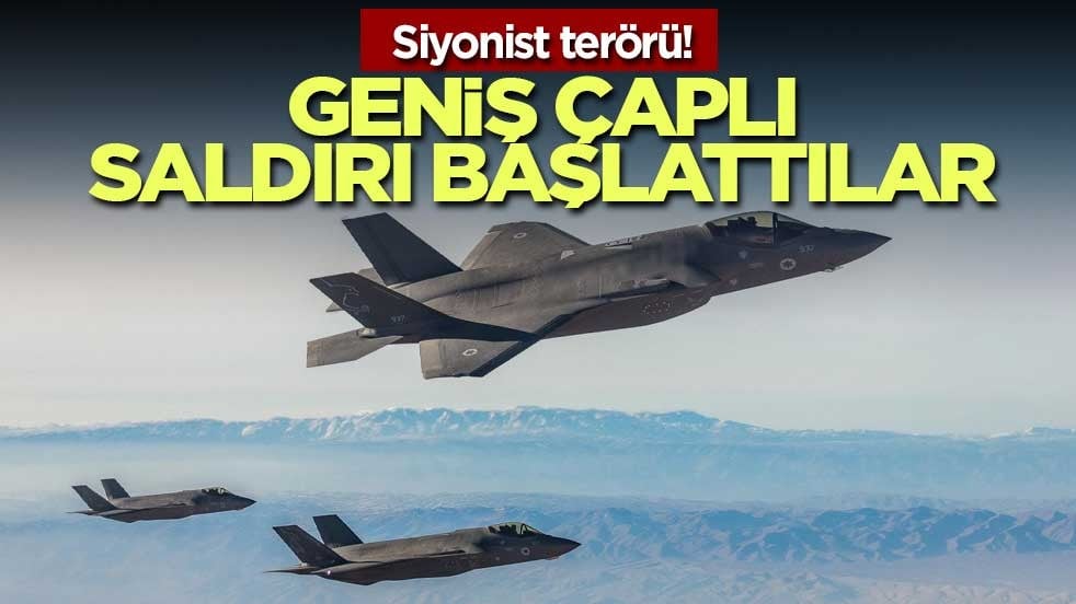 Siyonist terörü! Geniş çaplı saldırı başlattılar
