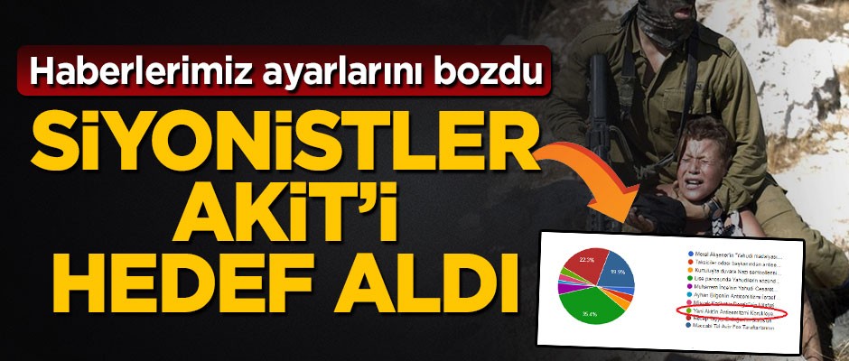 Siyonistler Akit'i hedef aldı