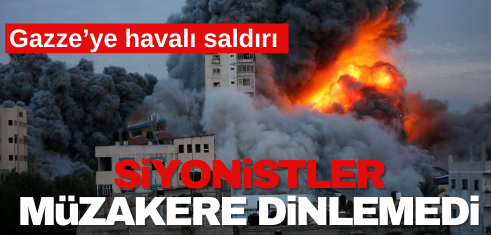 Siyonistler ateşkes müzakerelerine rağmen saldırdı!