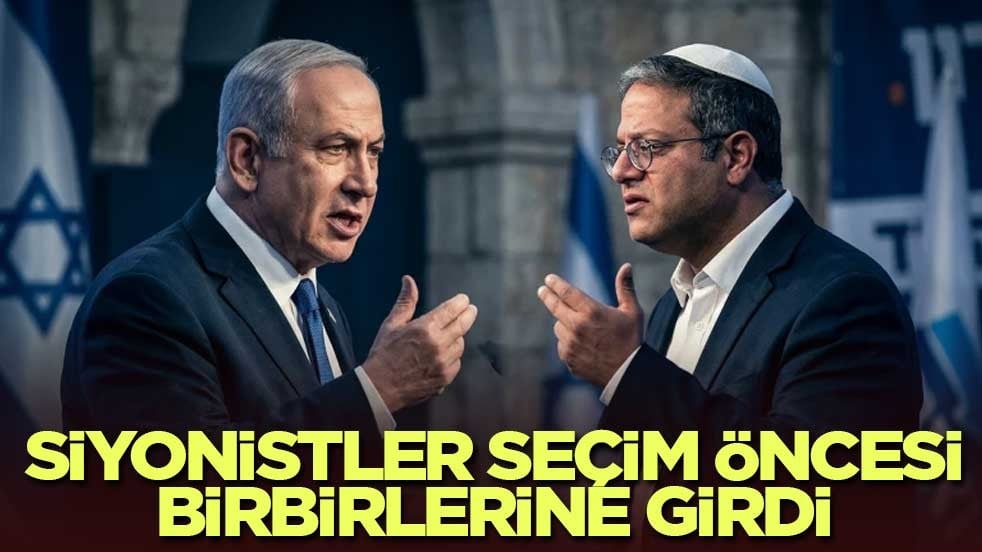 Siyonistler seçim öncesi birbirlerine girdi