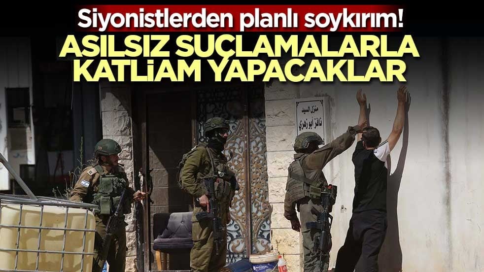 Siyonistlerden planlı soykırım! Asılsız suçlamalarla katliam yapacaklar