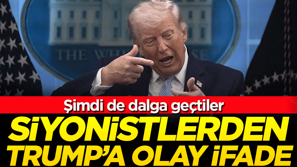 Siyonistlerden Trump'a olay ifade! Şimdi de dalga geçtiler!