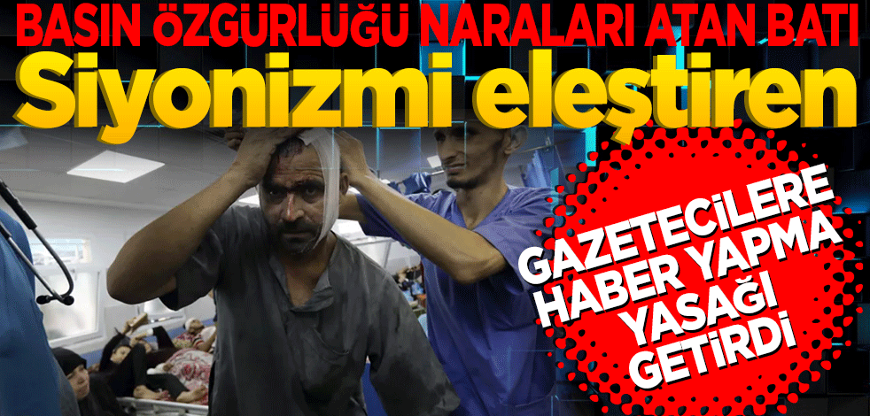 Siyonistleri eleştiren Amerikalı gazetecilere haber yapma yasağı getirildi
