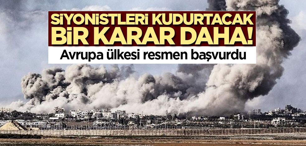 Siyonistleri kudurtacak bir karar daha! Avrupa ülkesi resmen başvurdu