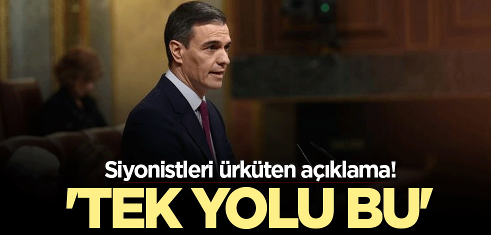 Siyonistleri ürküten açıklama! 'Tek yolu bu'