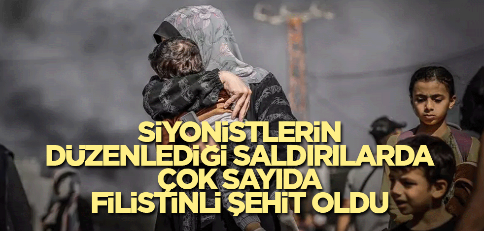 Siyonistlerin düzenlediği saldırılarda çok sayıda Filistinli şehit oldu