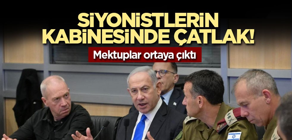 Siyonistlerin kabinesinde çatlak! Mektuplar ortaya çıktı