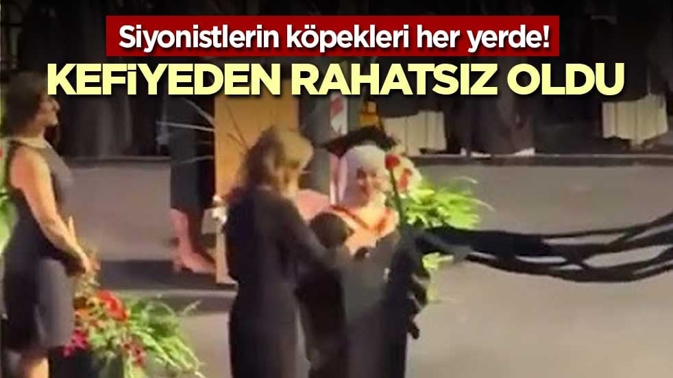 Siyonistlerin köpekleri her yerde! Kefiyeden rahatsız oldu