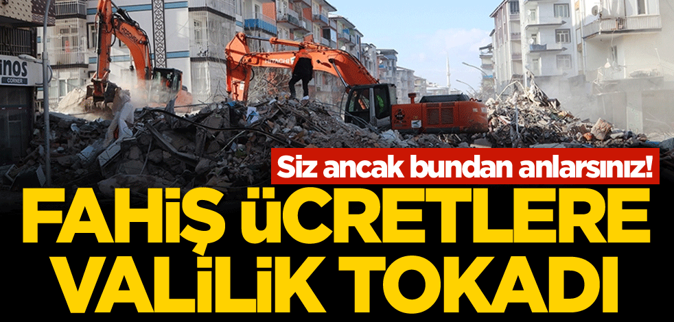 Siz ancak bundan anlarsınız! Fahiş ücretlere valilik tokadı