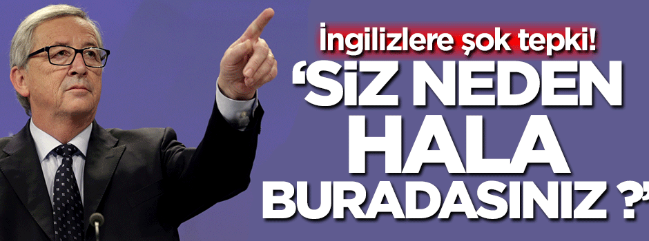 'Siz neden hala buradasınız'