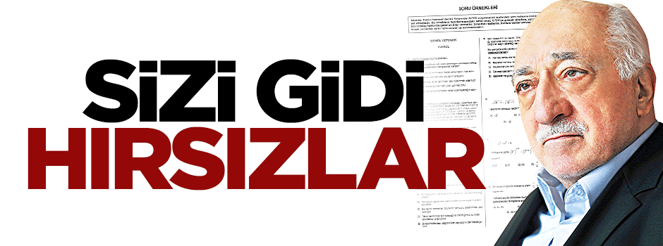 Sizi gidi hırsızlar