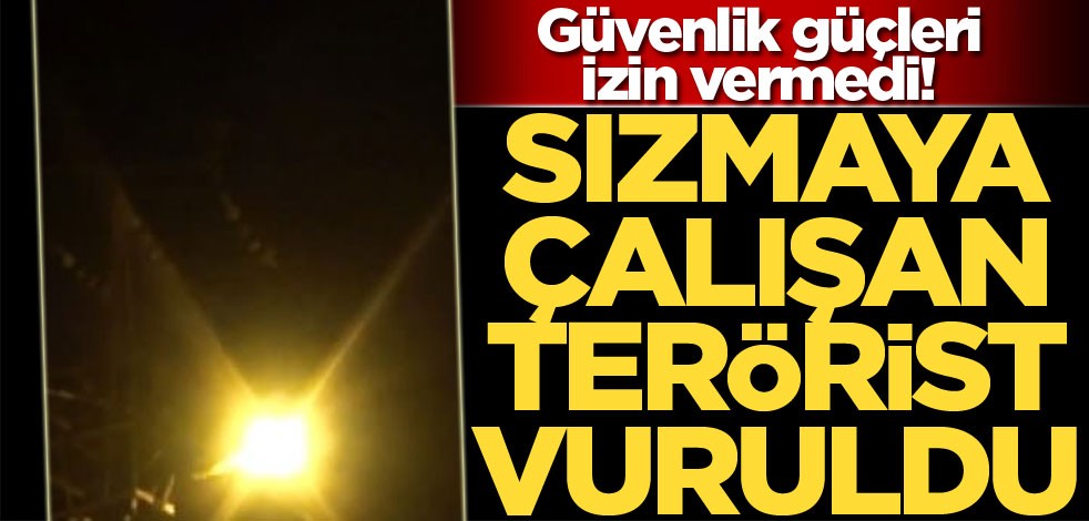 Sızma girişiminde bulunan teröristler vuruldu