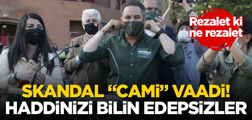 Skandal "cami" vaadi! Haddinizi bilin edepsizler