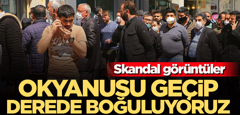 Skandal görüntüler! Okyanusu geçip derede boğuluyoruz