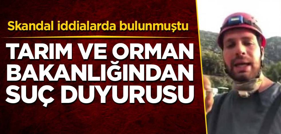 Skandal iddialarda bulunmuştu! Tarım ve Orman Bakanlığından suç duyurusu