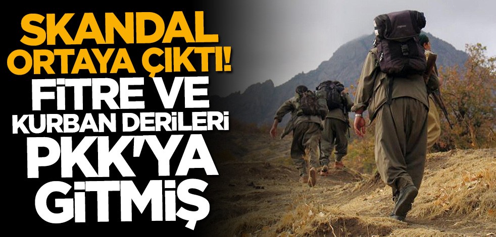 Skandal ortaya çıktı! Fitre ve kurban derileri PKK'ya gitmiş
