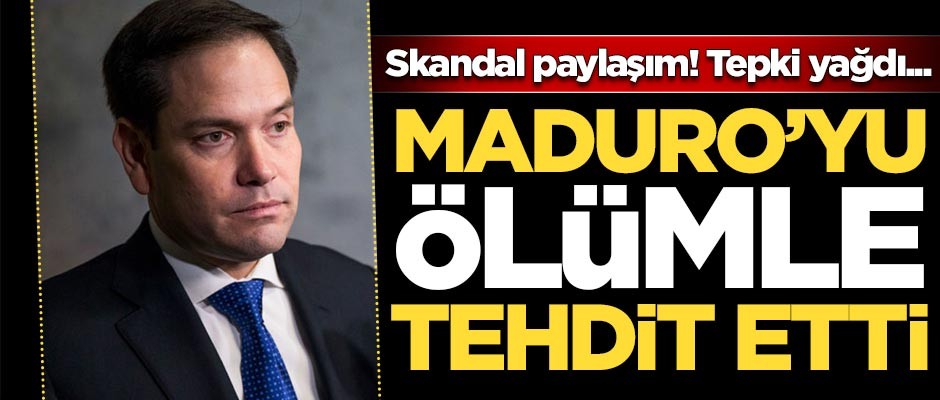 Skandal paylaşım! Maduro'yu ölümle tehdit etti