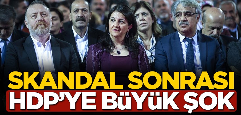 Skandal sonrası HDP'ye büyük şok