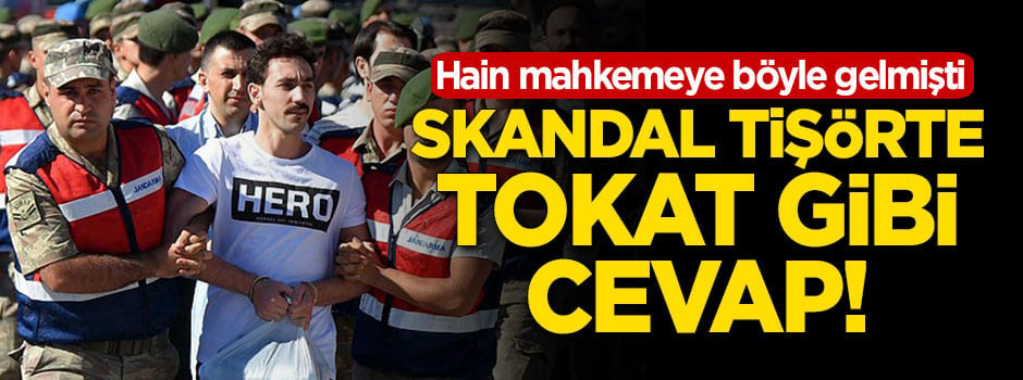 Skandal tişörte tokat gibi cevap!