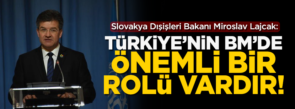 Slovakya Dışişleri Bakanı Miroslav Lajcak'tan Türkiye ile ilgili kritik açıklama!