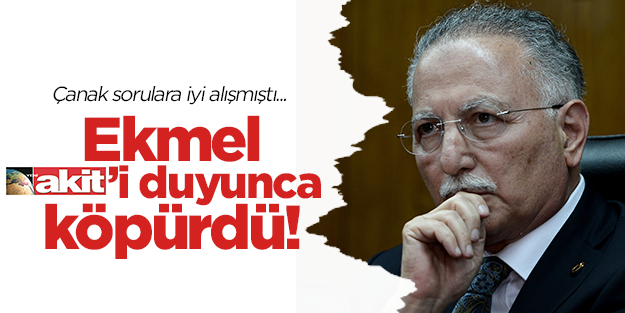 Soğukkanlı Ekmeleddin 'ekmeği' duyunca küplere bindi!