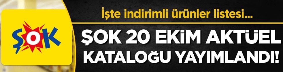 ŞOK 15-20 Ekim kataloğu yayımlandı! İşte indirime giren ürünler!