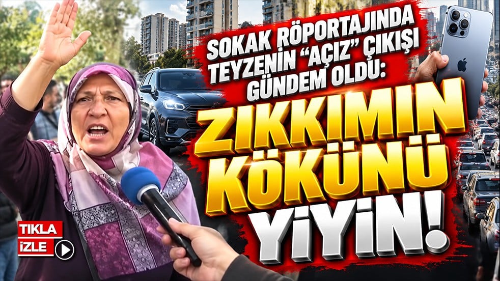 Sokak röportajında teyzenin “Açız” çıkışı gündem oldu: Zıkkımın kökünü yiyin
