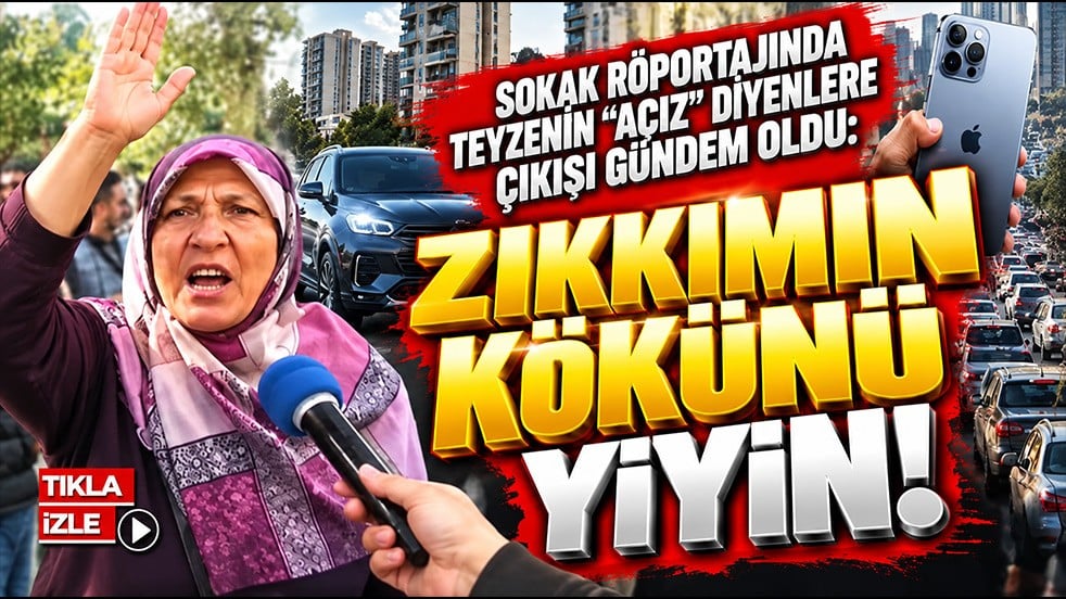 Sokak röportajında teyzenin "Açız" çıkışı gündem oldu: Zıkkımın kökünü yiyin