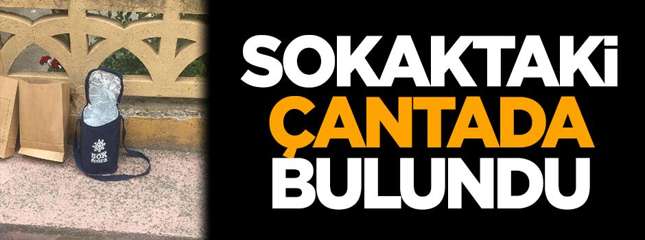 Sokaktaki çantada bulundu!